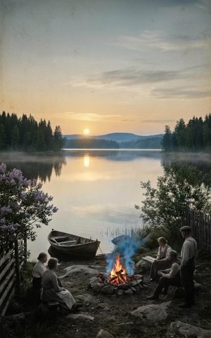 Painuva päivä; Elämän koreus; Leirivalkeat; Ajatar; Syreenien kukkiessa