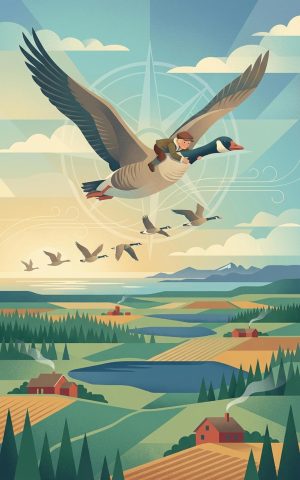 Peukaloisen retket villihanhien seurassa