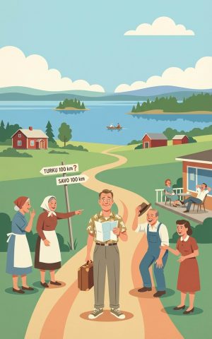 Savolainen "neekeri" kesäreissulla : Pakinoita kesämatkalta Turusta Savoon