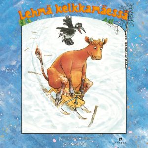 Lehmä kelkkamäessä